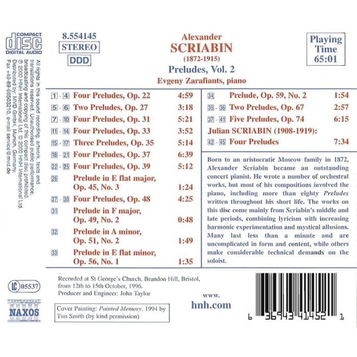 SCRIABIN: Preludes Vol.  2 - slide-1