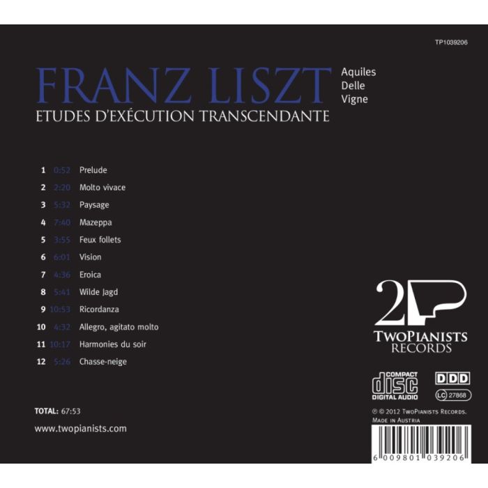 Liszt: Etudes d´exécution transcendante - slide-1