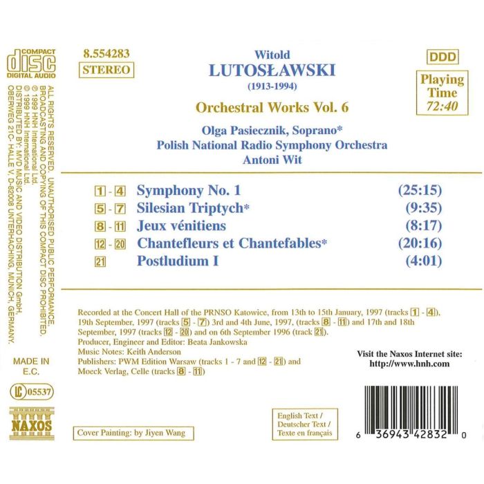 Lutosławski: Orchestral Works vol. 6 - slide-1