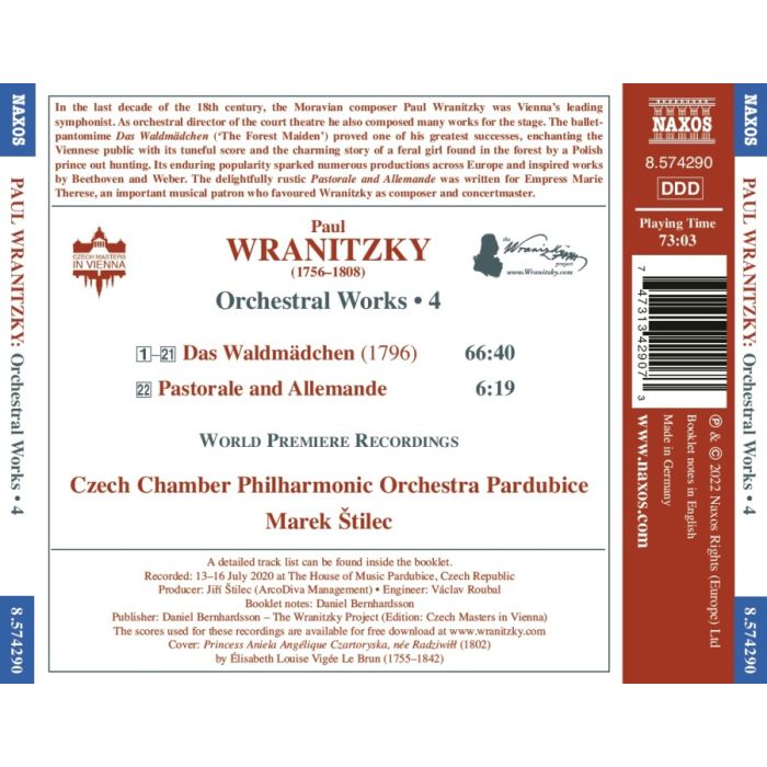 Wranitzky: Orchestral Works Vol. 4 - slide-1