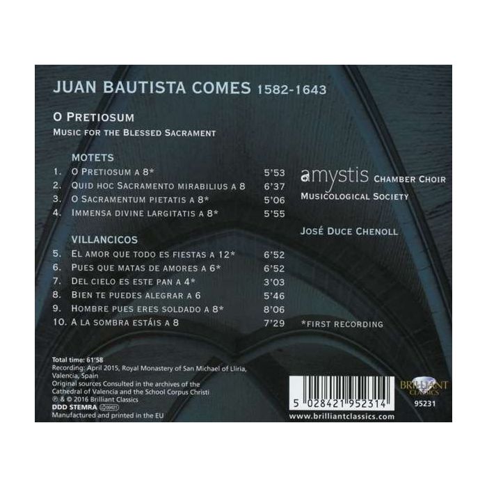 Comes: O Pretiosum Music for the Blessed Sacrament - slide-1