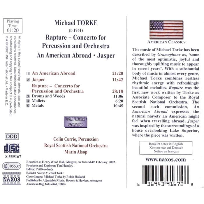 TORKE: Rapture; An American Abroad; Jasper - slide-1