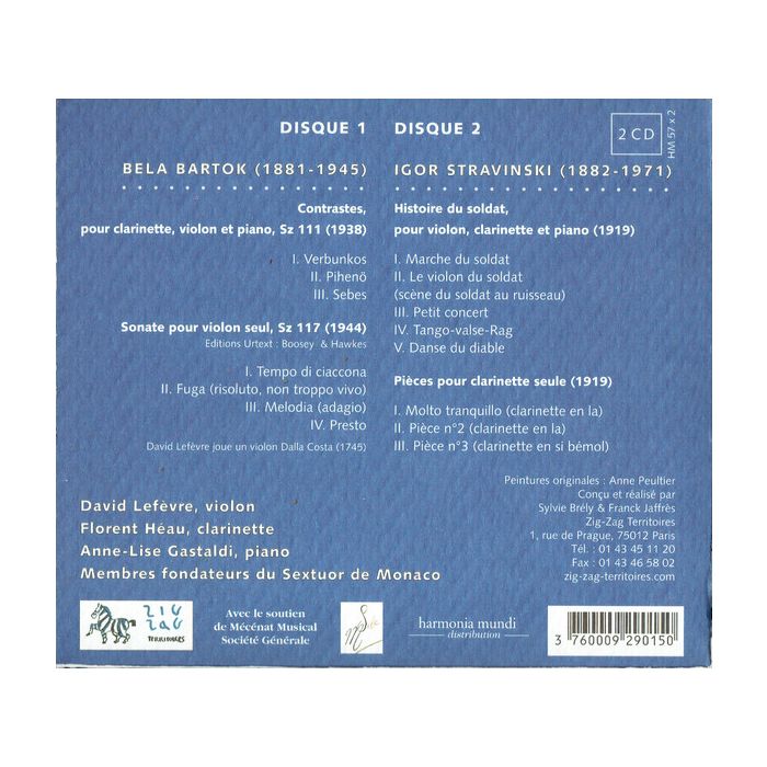Bartok/Stravinsky: Contrastes, Sonate pour violon seul - slide-1