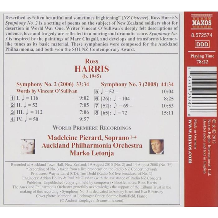 HARRIS: Symphonies Nos. 2 and 3 - slide-1