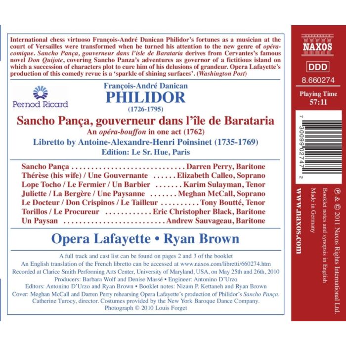 Philidor: Sancho Pança, opéra-bouffon in one act (1762) - slide-1