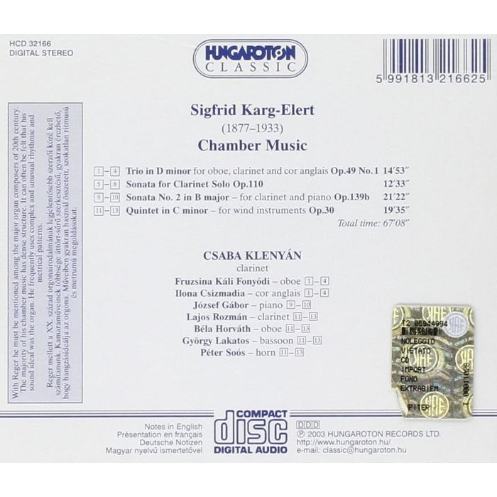 Karg-Elert Chamber music - slide-1