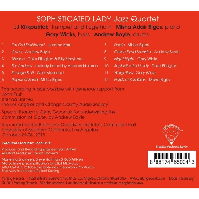 Sophisticated Lady Jazz Quartet Vol. 1 - 180 Gram Vinyl LP - slide-1