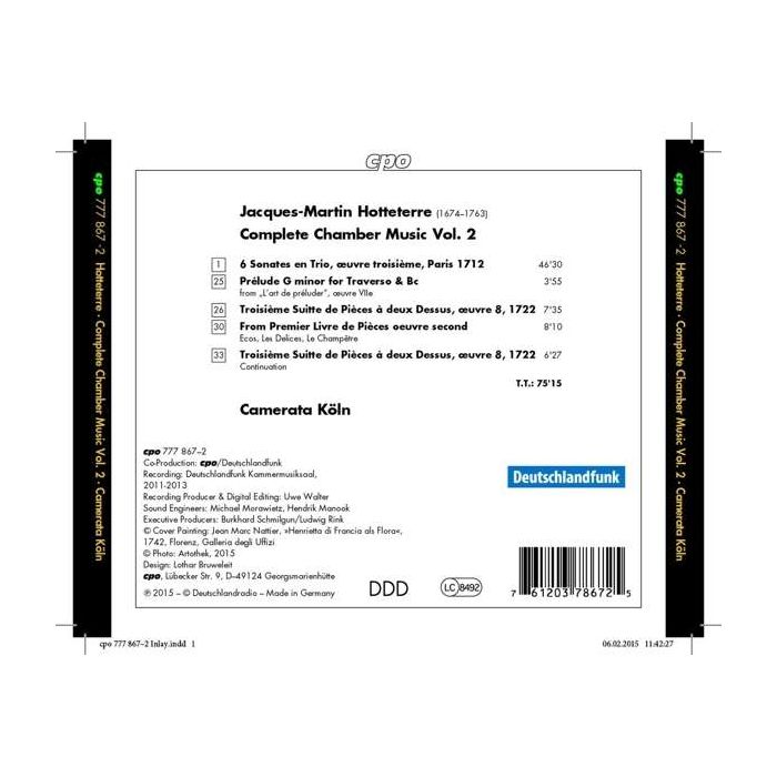 Hotteterre: Complete Chamber Music Vol. 2 - slide-1
