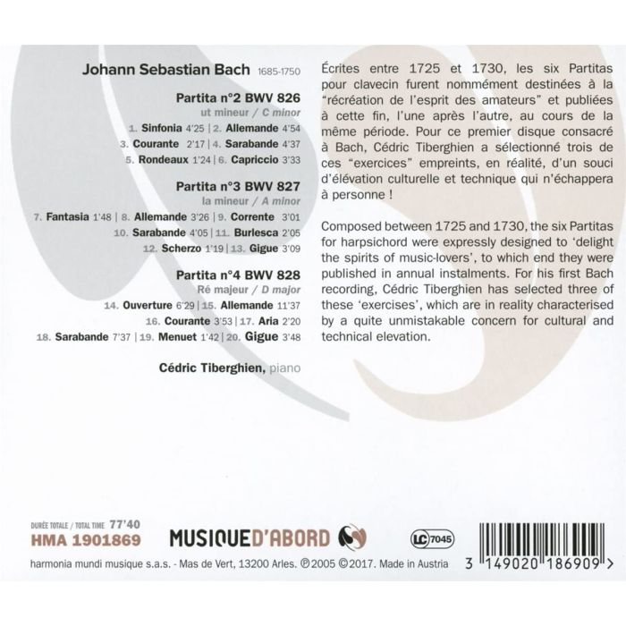 Bach: Partitas nos. 2; 3; 4 - slide-1
