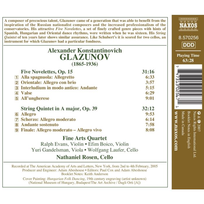 GLAZUNOV: String Quintet Op. 39 - slide-1
