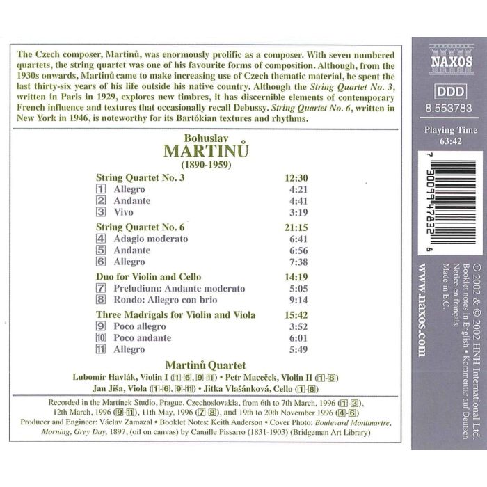MARTINU: String Quartets vol. 2 - slide-1