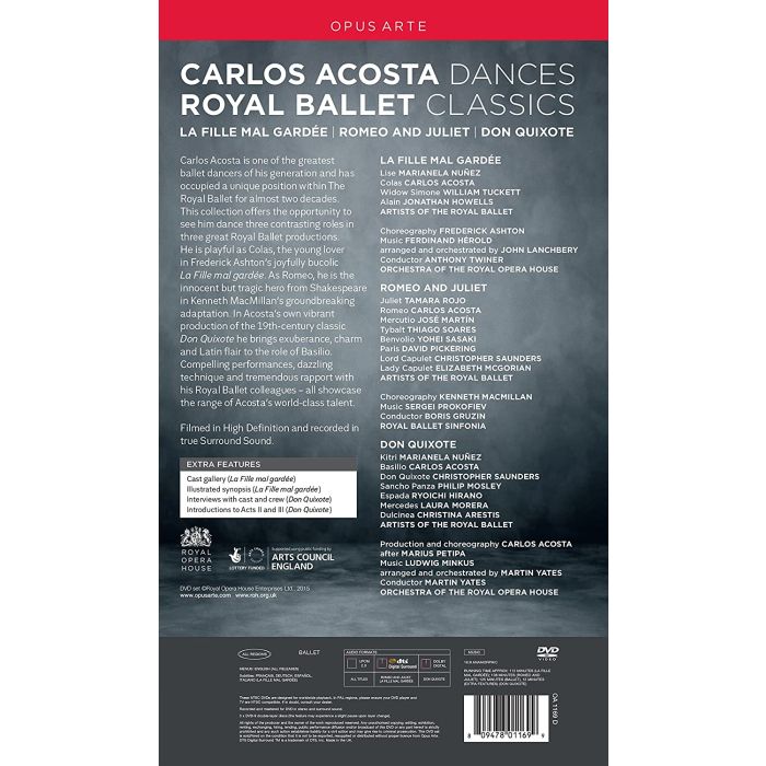 The Carlos Acosta Collection: La Fille mal gardee, Romeo & Julia, Don Quixote - slide-1