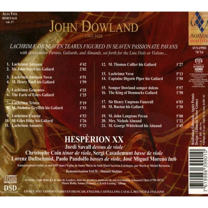 Dowland: Lachrimae or Seaven Teares - slide-1