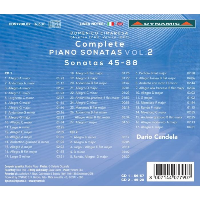 Cimarosa: Piano Sonatas Vol. 2 - slide-1