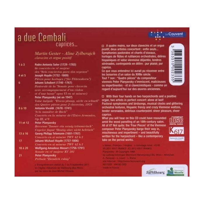 A Due Cembali - Soler, Haydn, Vivaldi, Telemann, Mozart - slide-1