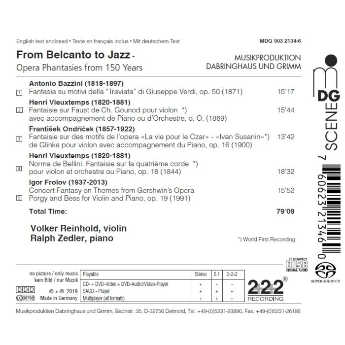 From Belcanto to Jazz - Opera Phantasies from 150 years - slide-1