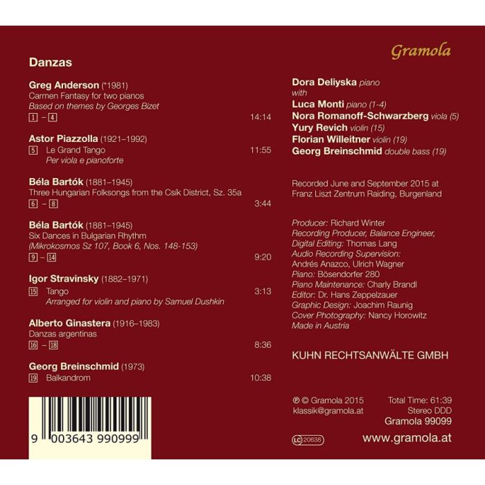 Danzas - Anderson; Piazzolla; Bartók; Stravinsky; Ginastera; ... - slide-1