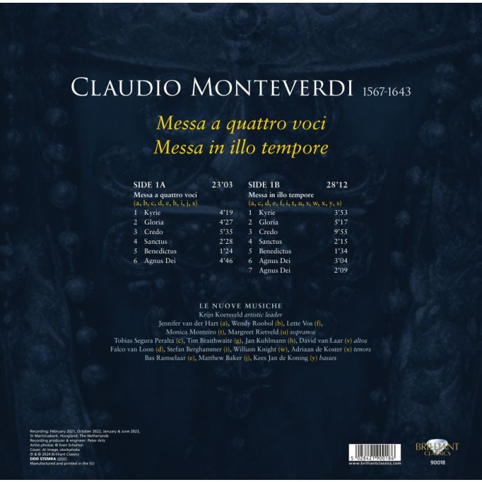 Monteverdi: Messa a quatro voci, Messa in illo tempore (LP) - slide-1