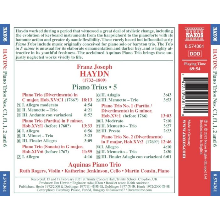 Haydn: Piano Trios Vol. 5 - slide-1