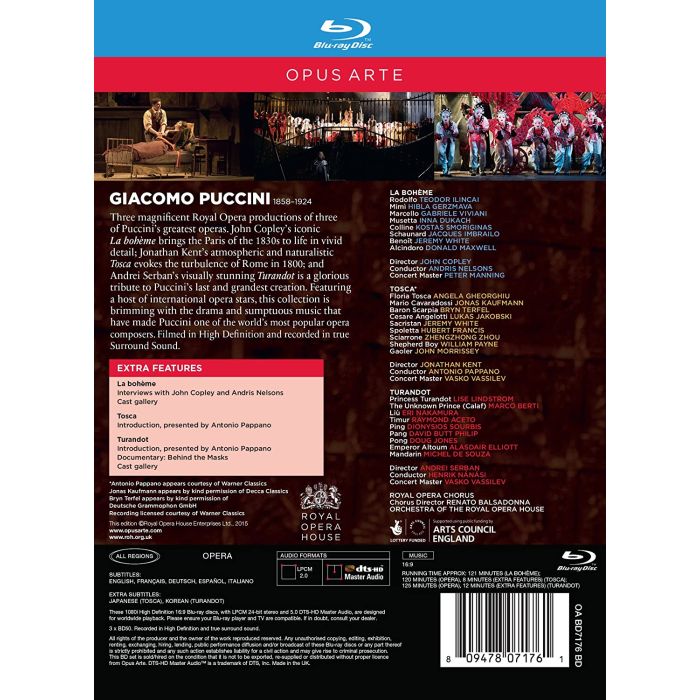 Puccini: La Boheme,  Tosca, Turandot - slide-1