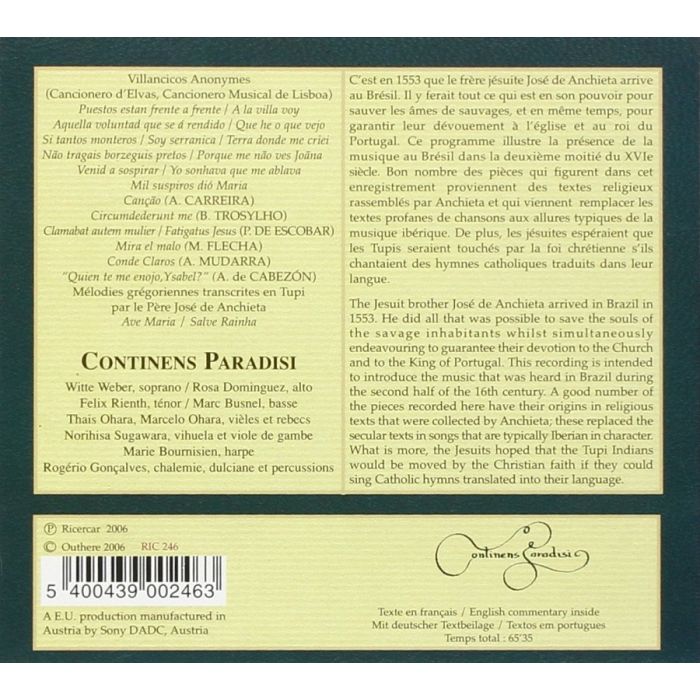 Mil Suspiros dio Maria – Sacred and Secular Music from the Brazilian Renaissance - slide-1