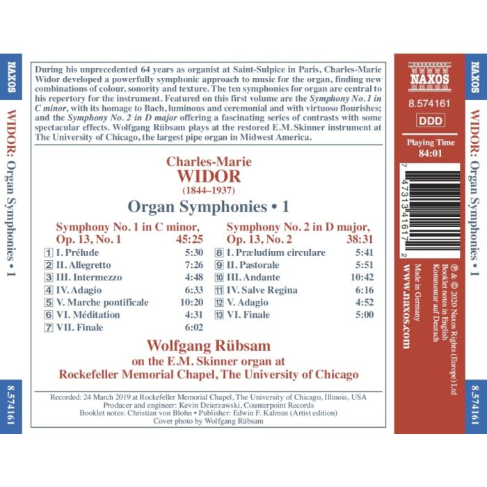 Widor: Organ Symphonies Vol. 1 - slide-1