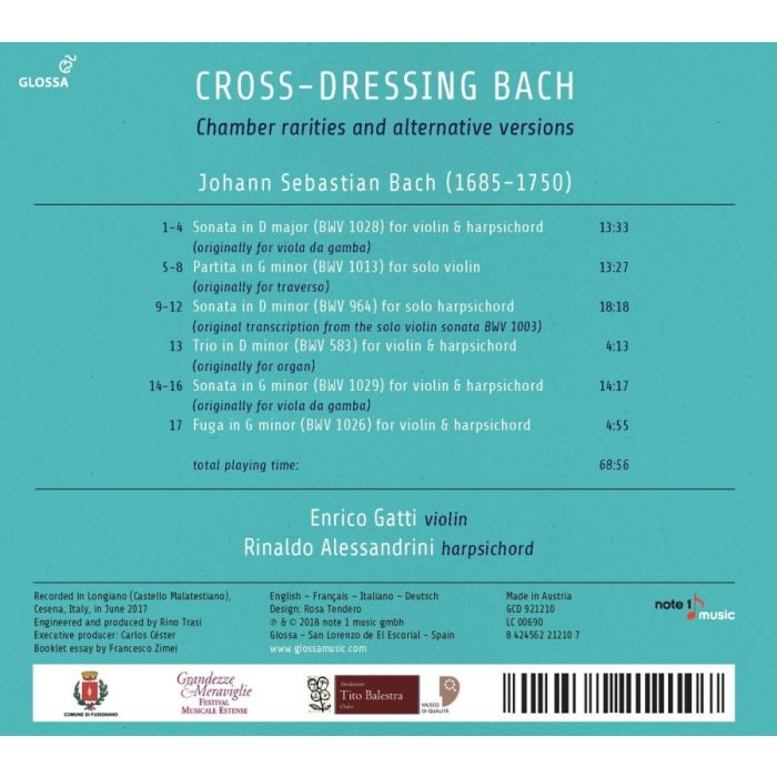 Cross-dressing Bach - Chamber rarities and alternative versions - slide-1