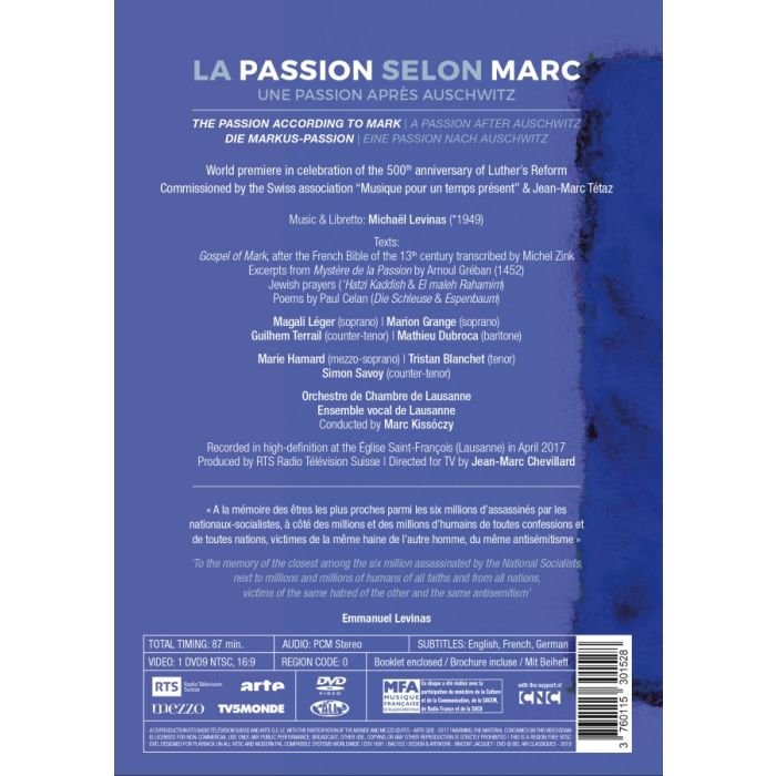 Levinas: La Passion selon Marc - slide-1
