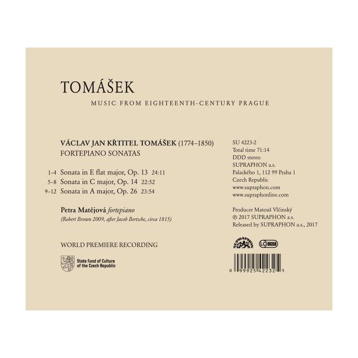 Tomasek: Fortepiano Sonatas - slide-1