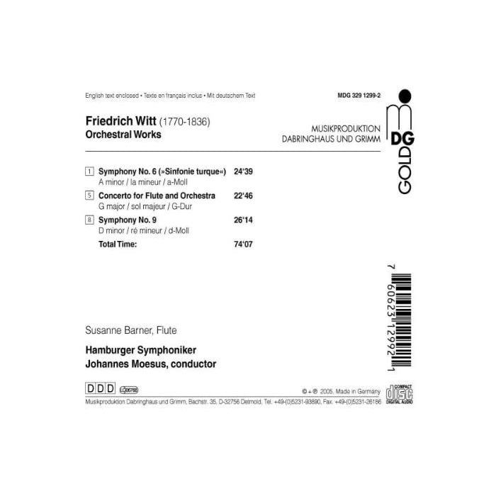 Witt: Orchestral works - slide-1