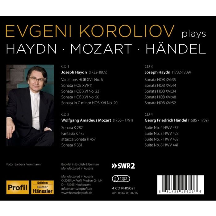 Haydn Mozart Händel: Piano Sonatas & Suites - slide-1