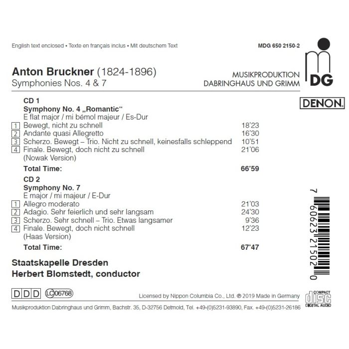 Bruckner: Symphonies Nos. 4 & 7 - slide-1