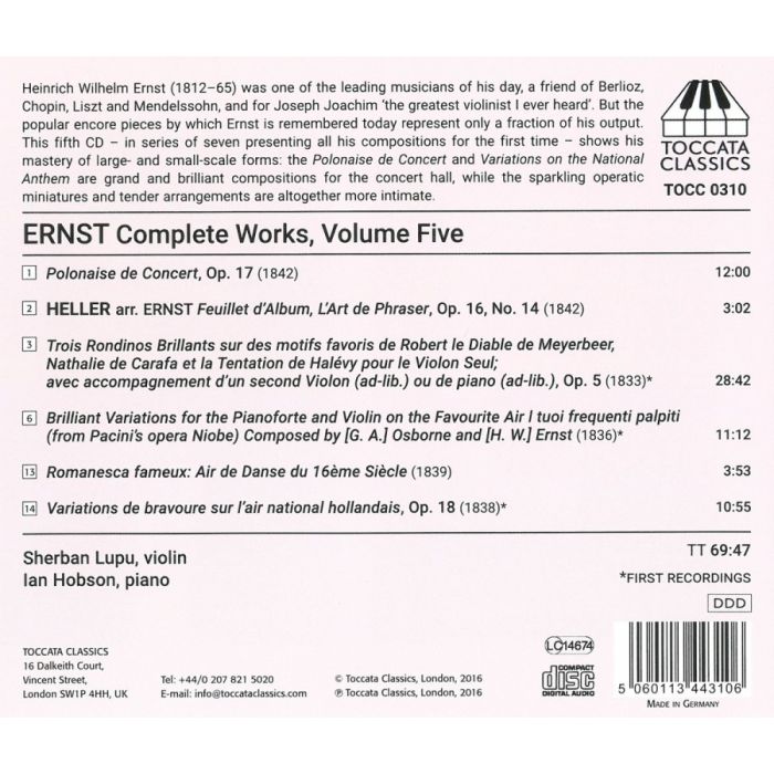 Ernst: Complete Works Vol. 5 - slide-1