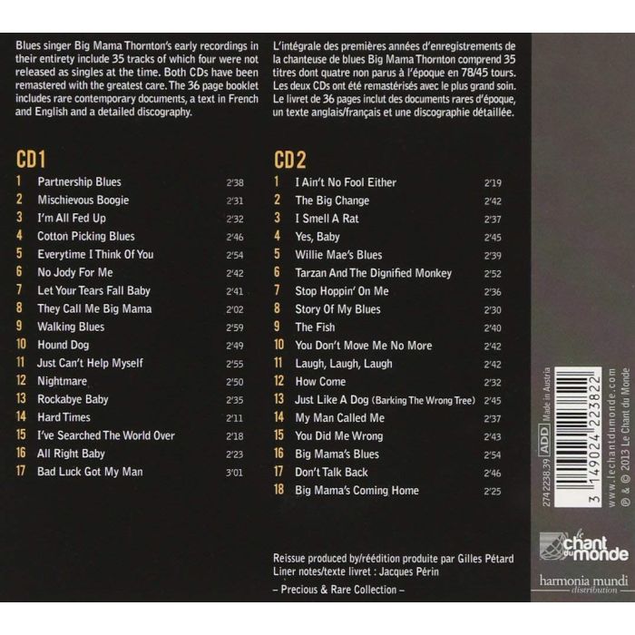 Big Mama Thornton: Precious & Rare -  The complete (1950-1961) - slide-1