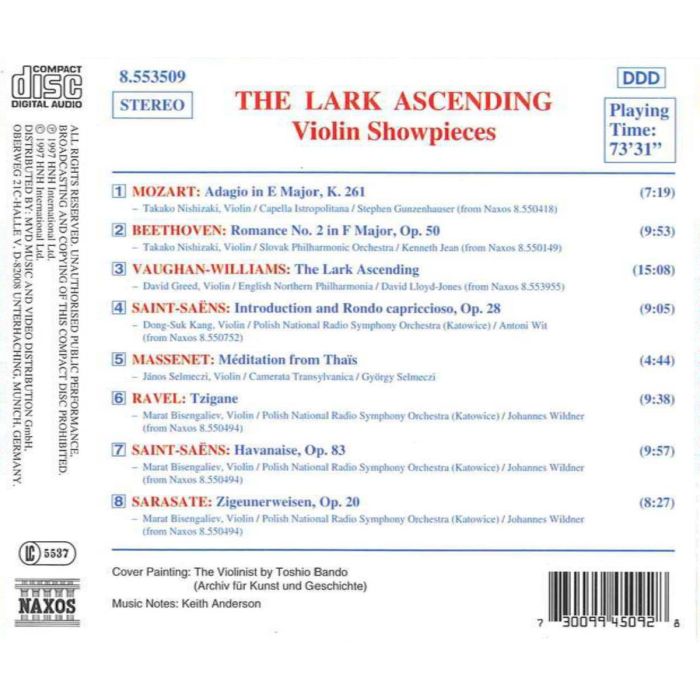The Lark Ascending: Violin Showpieces - slide-1