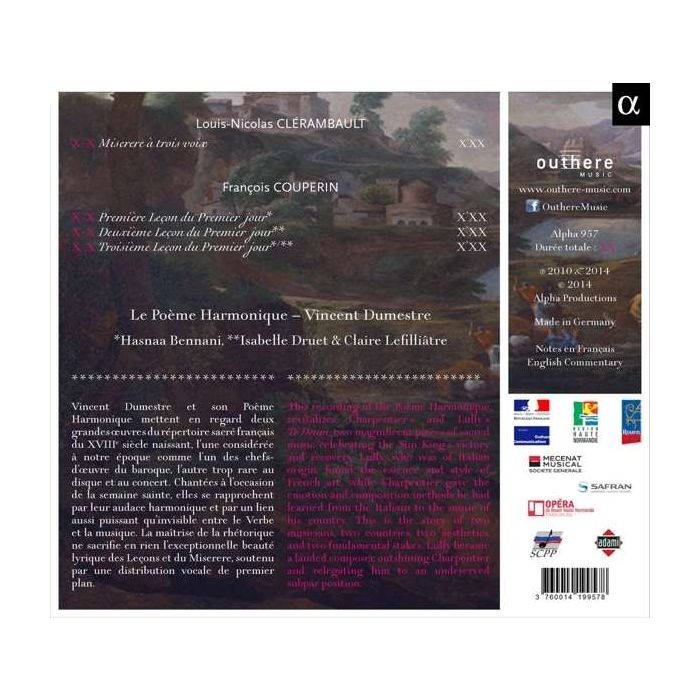 Clérambault: Miserere; Couperin: Leçons de Ténèbres - slide-1