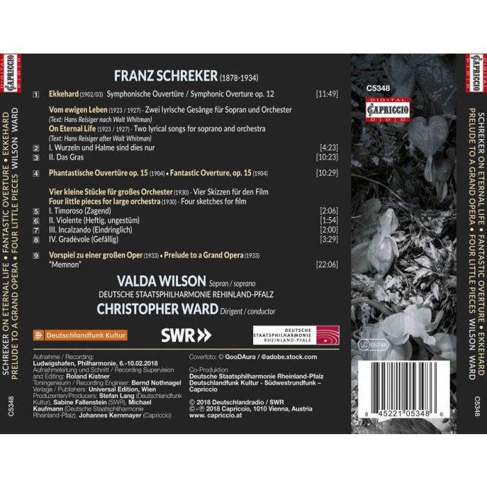 Schreker: On Eternal Life; Fantastic Overture; Ekkehard - slide-1