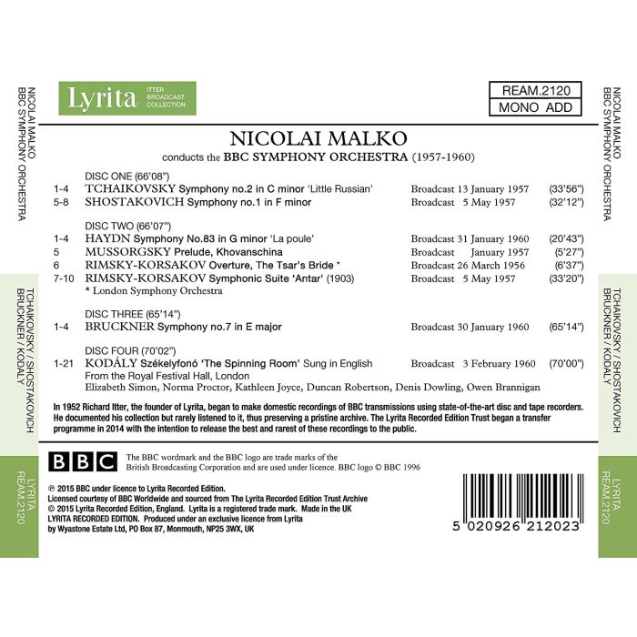 Nicolai Malko conducts the BBC Symphony Orchestra: Tchaikovsky, Shostakovich, Haydn, Mussorgsky, - slide-1