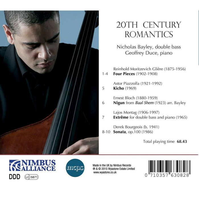 Gliere, Piazzolla; Bloch; Montag; Bourgeois: Works for Double Bass - slide-1