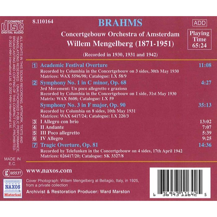 BRAHMS: Symphony no. 3 - slide-1
