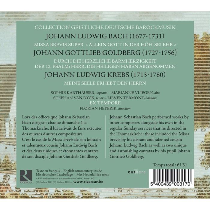 Goldberg: Kantaten / Bach: Missa brevis / Krebs: Magnificat - slide-1