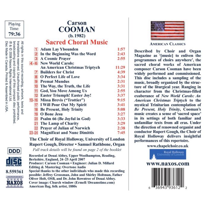 COOMAN: Sacred choral music - slide-1