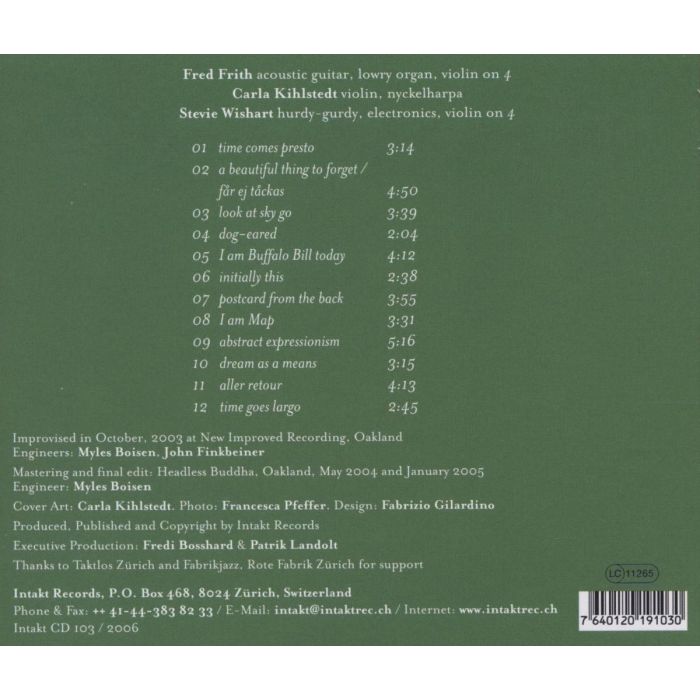Frith/Kihlstedt/Wishart:The The Compass, Log, And Lead - slide-1
