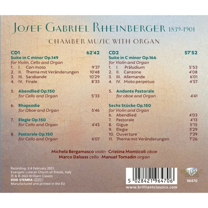 Rheinberger: Chamber Music with Organ - slide-1
