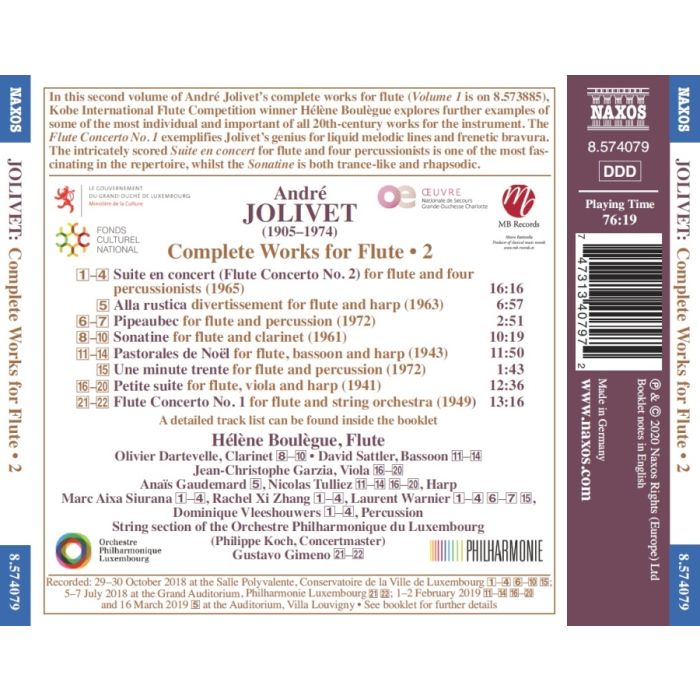 Jolivet: Works for Flute Vol. 2 - slide-1