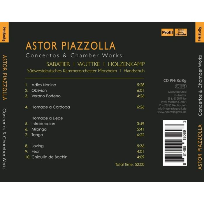 Piazzolla: Concertos & Chamber Works - slide-1