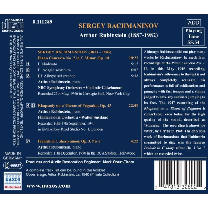 Rachmaninov: Piano Concerto No. 2, Rhapsody on a Theme of Paganini - slide-1