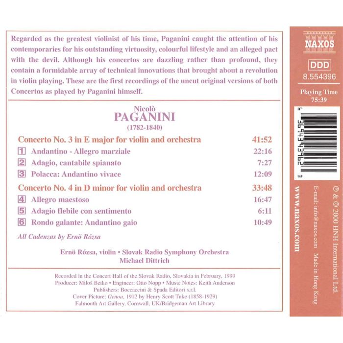 PAGANINI: Violin Concertos 3 & 4 - slide-1