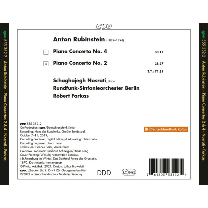 Rubinstein: Piano Concertos Nos. 2 & 4 - slide-1