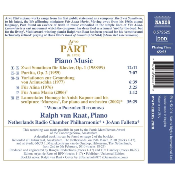 Pärt: Piano Music - slide-1